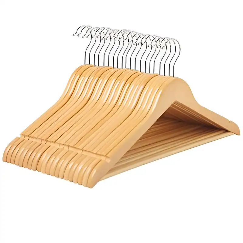 چوب لباسی مدل افرا طرح چوب بسته 20 عددی