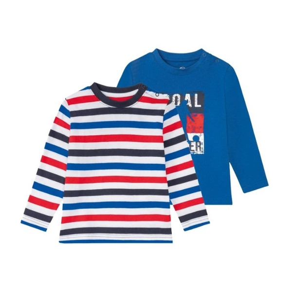 تی شرت آستین بلند پسرانه لوپیلو مدل چهارفصل کد fotbal45 بسته دو عددی