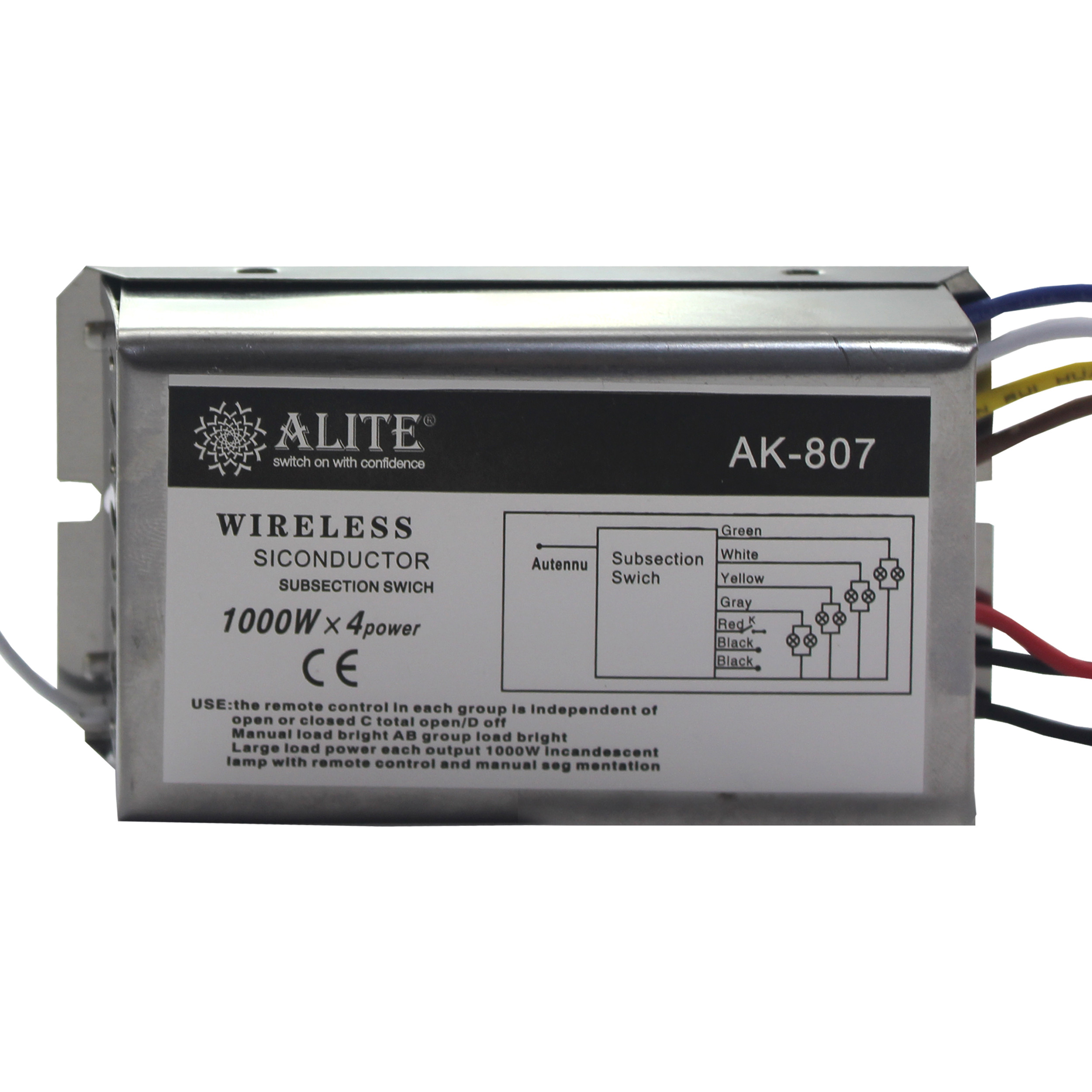 ریموت کنترل روشنایی ای لایت کد AK-807