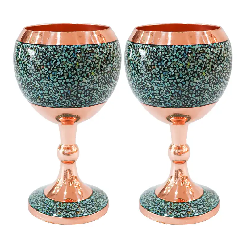 جام فیروزه کوبی کد 3A15 بسته 2 عددی