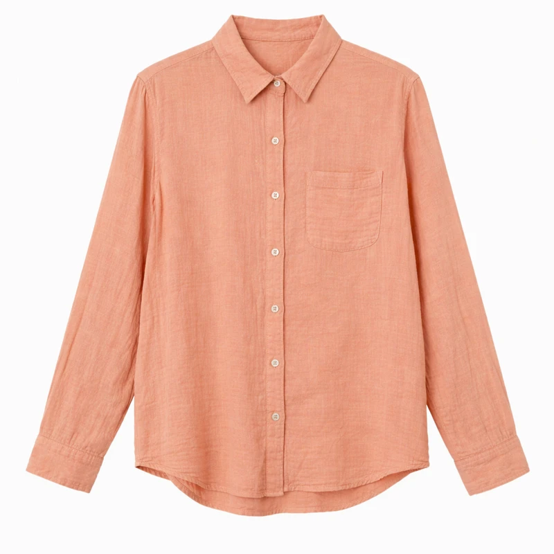 شومیز آستین بلند یقه برگردان زنانه مدل 3810