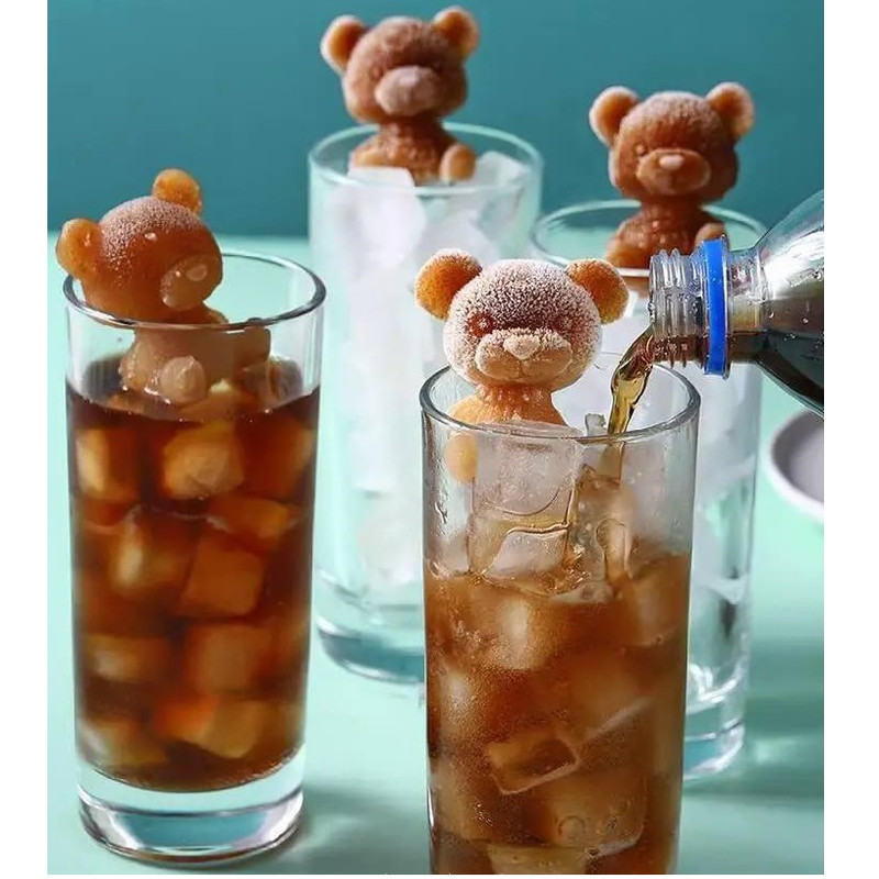 قالب یخ مدل سیلیکونی طرح خرس