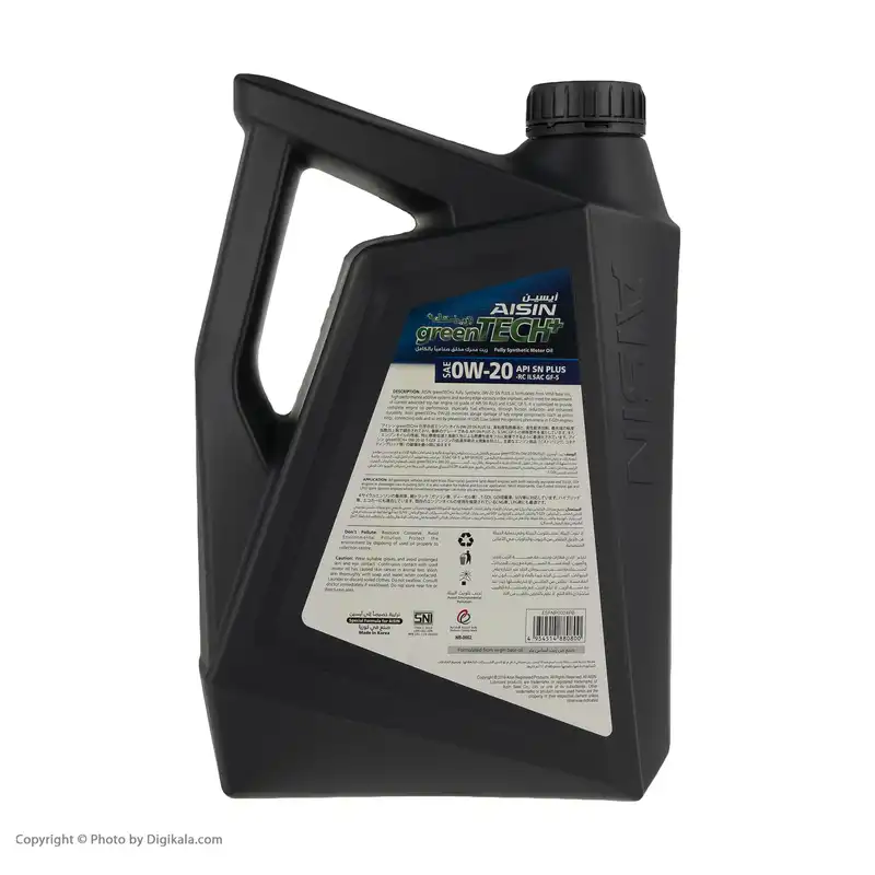 روغن موتور خودرو آیسین مدل 0W-20 SN PLUS حجم 4000 میلی لیتر