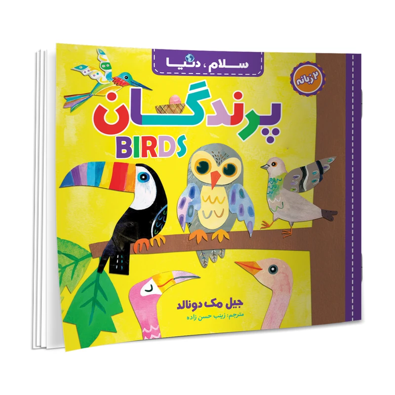 کتاب سلام، دنیا: پرندگان دو زبانه اثر جیل مک دونالد ترجمه زینب حسن زاده انتشارات آسمان علم