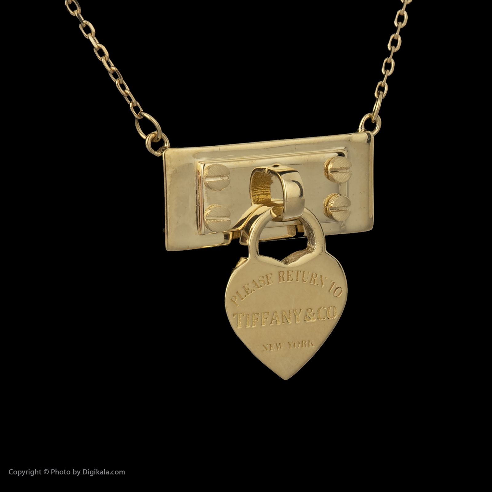 گردنبند طلا 18 عیار زنانه مایا ماهک مدل MM1286 طرح قفل تیفانی -  - 3