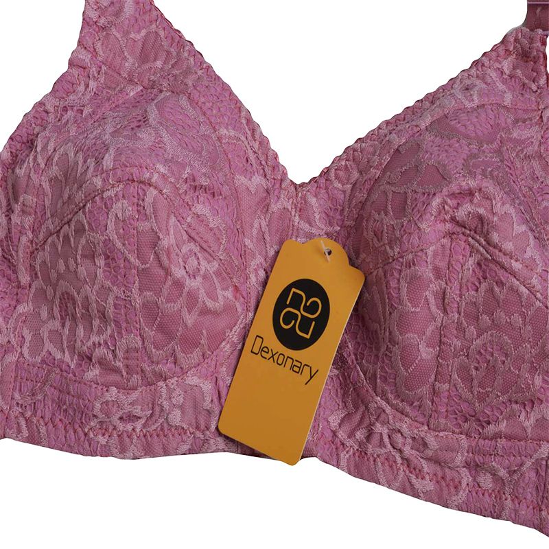 سوتین زنانه دکسونری مدل 355007227 دانتل رنگ کالباسی -  - 4