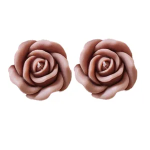 شمع مدل گل رز مجموعه 2 عددی