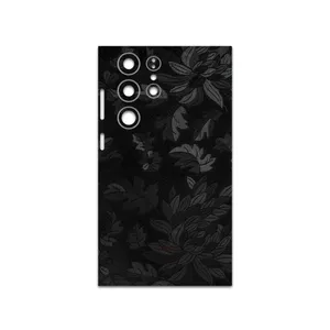 MAHOOT Black-Wildflower Cover Sticker for Samsung Galaxy S23 Ultra
