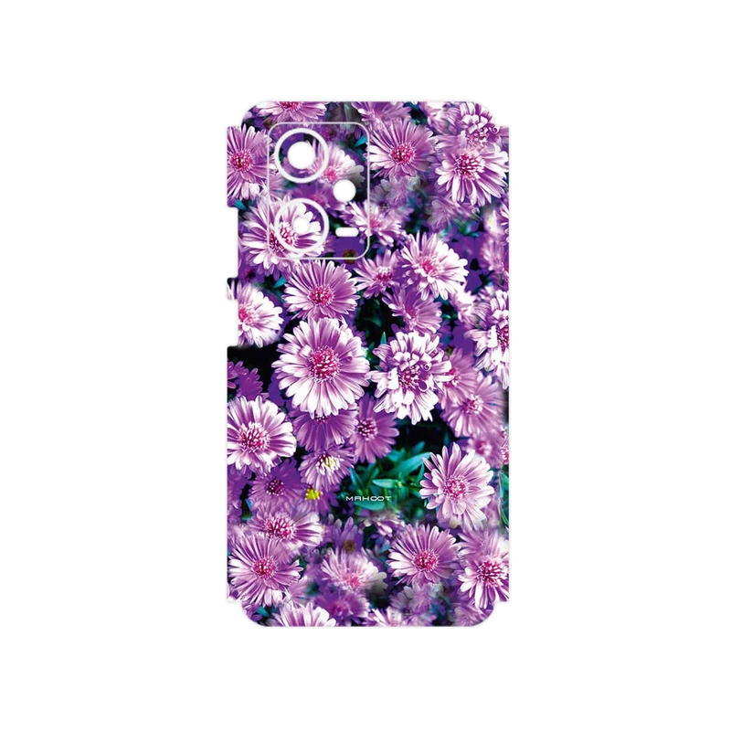 برچسب پوششی ماهوت مدل Purple_Flower مناسب برای گوشی موبایل شیائومی Redmi Note 12 Pro Plus
