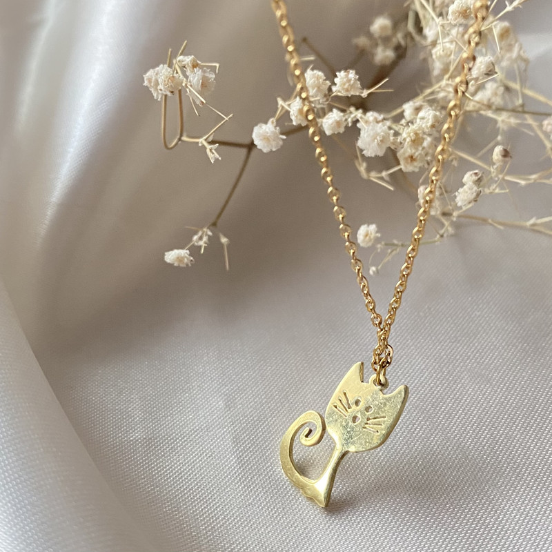 گردنبند دخترانه مدل گربه پیشی گردنبند دخترانه مدل گربه پیشی