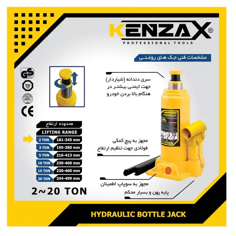 جک  خودرو کنزاکس مدل KBJ-202 ظرفیت 2 تن
