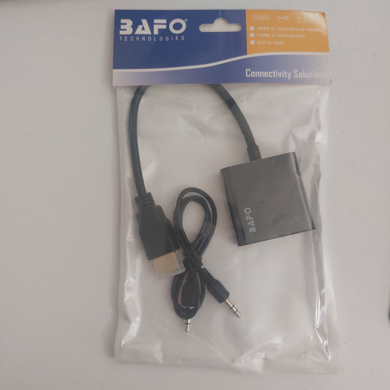 مبدل HDMI به VGA بافو مدل 5855 به همراه کابل AUX