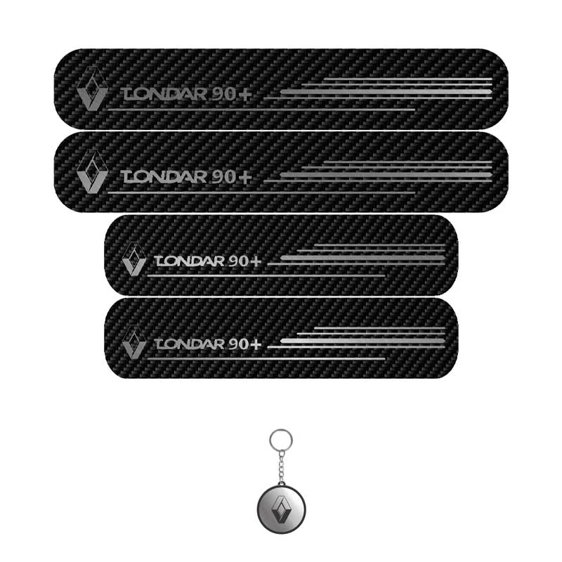 برچسب پارکابی خودرو لندمون کد LC035 MS مناسب برای تندر90 پلاس مجموعه 4 عددی به همراه جاکلیدی