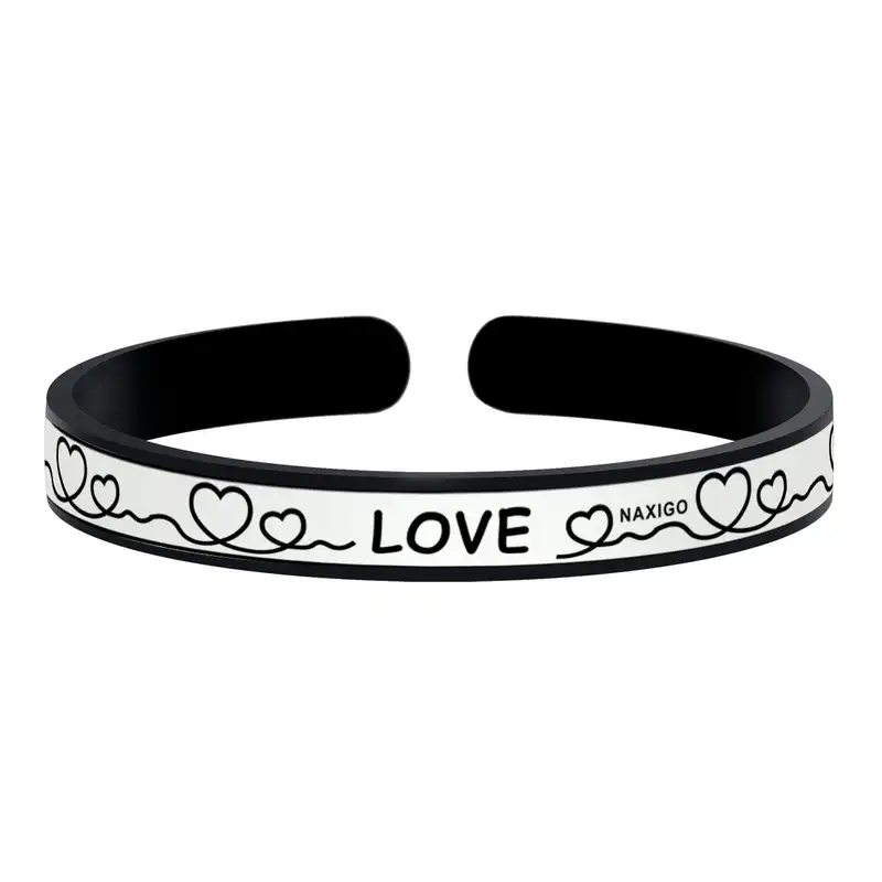 دستبند ناکسیگو طرح Love مدل BR4973