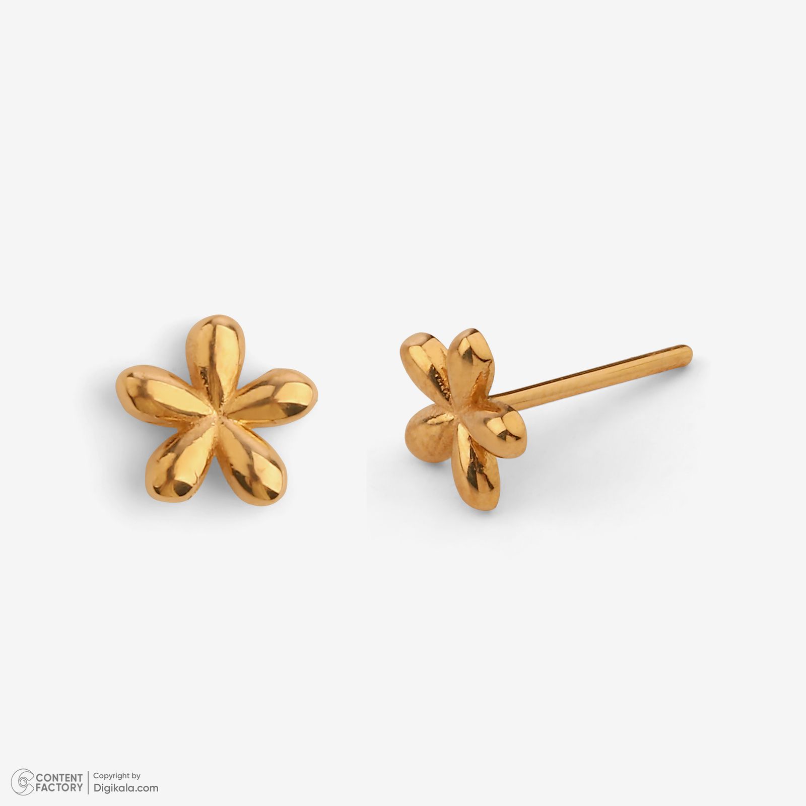 گوشواره میخی طلا 18 عیار زنانه روبی آرت گالری مدل 238046 -  - 5