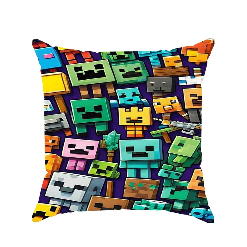 کوسن پاد آفرین مدل گیم طرح ماینکرافت کد p2978 سایز 30*30 سانتی متر 