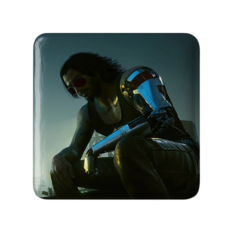 پیکسل خندالو طرح جانی سایبر پانک  مدل مربعی کد 30556