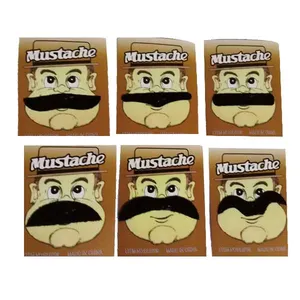 سیبیل نمایشی مدل Mustache بسته 6 عددی