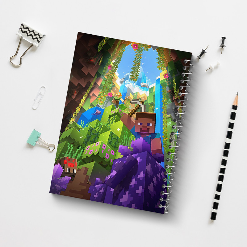 دفتر نقاشی 50 برگ خندالو طرح ماینکرافت (Minecraft) کد N3303