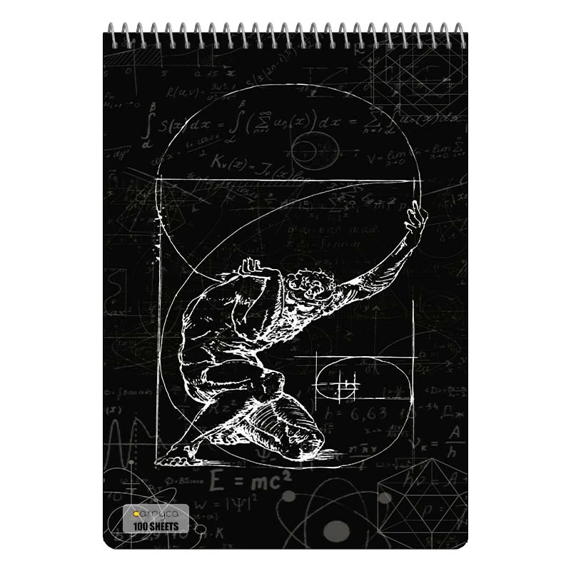 دفتر شطرنجی 100 برگ کارنیکا طرح ریاضیات Mathematics کد 99142