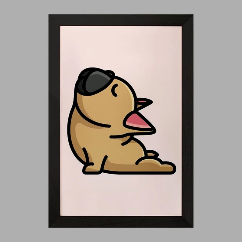 تابلو خندالو مدل حیوانات بامزه سگ کد 28192