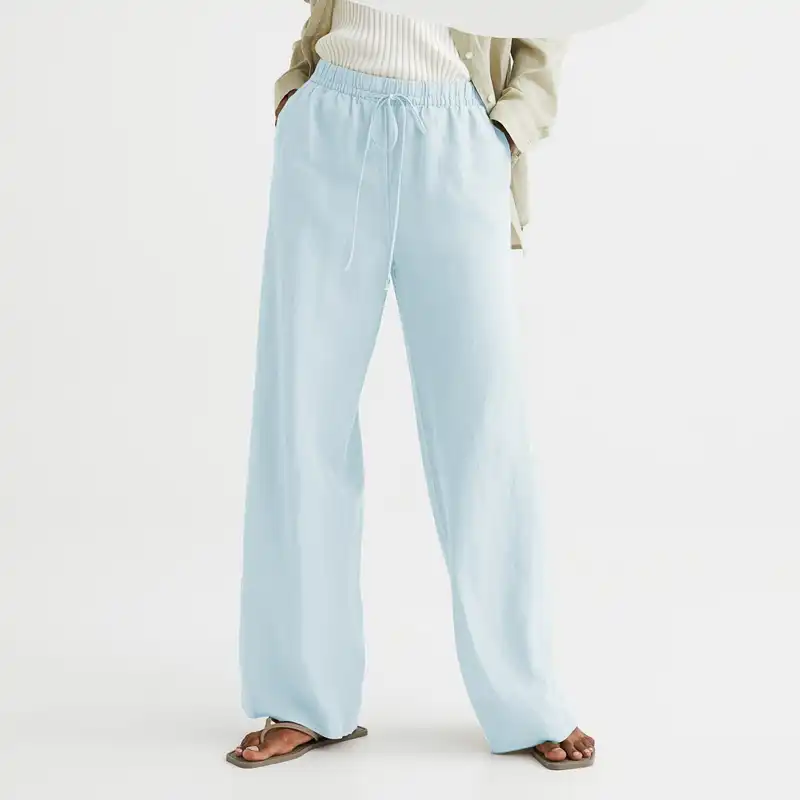 شلوار زنانه مدل لینن بگ کد 150i