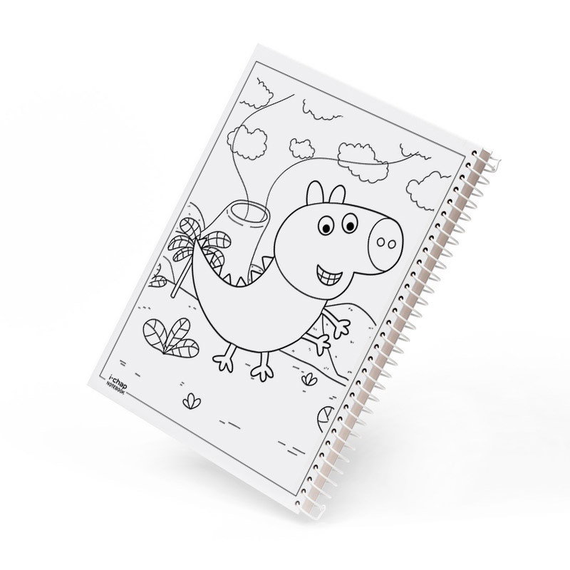 دفتر رنگ آمیزی 20 برگ آی چاپ مدل پپا پیگ کد 302