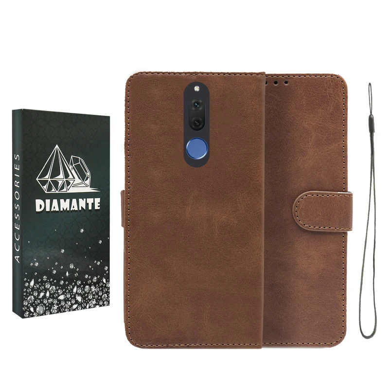 کیف کلاسوری دیامانته مدل Bandaviz Bk مناسب برای گوشی موبایل هوآوی Mate 10 Lite به همراه بندآویز