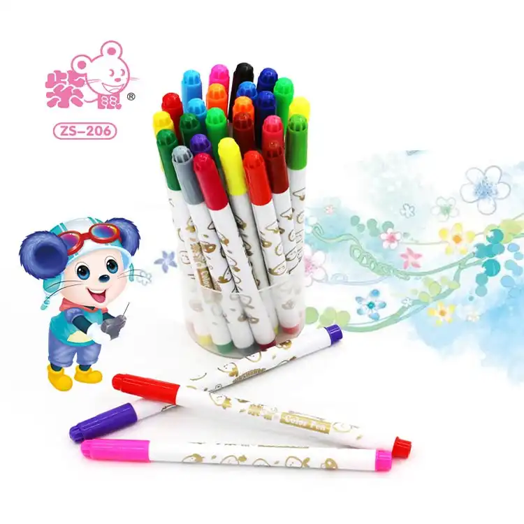 ماژیک رنگ آمیزی  12 رنگ مدل MiNi color pen  کد ZS-206