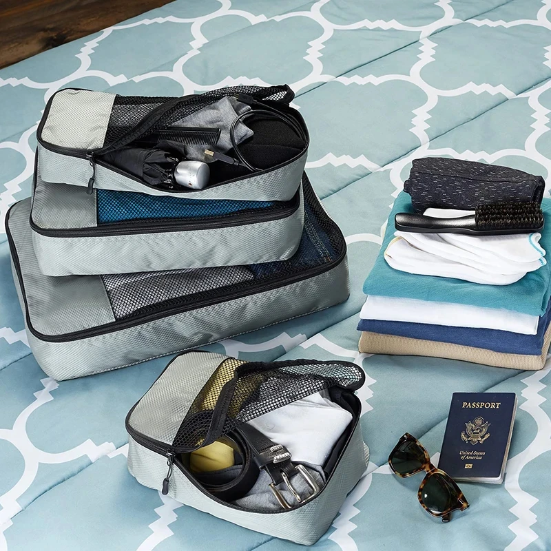 عکس شماره 5 : نظم دهنده ساک و چمدان نادیاهوم مدل مسافرتی بسته 4 عددی