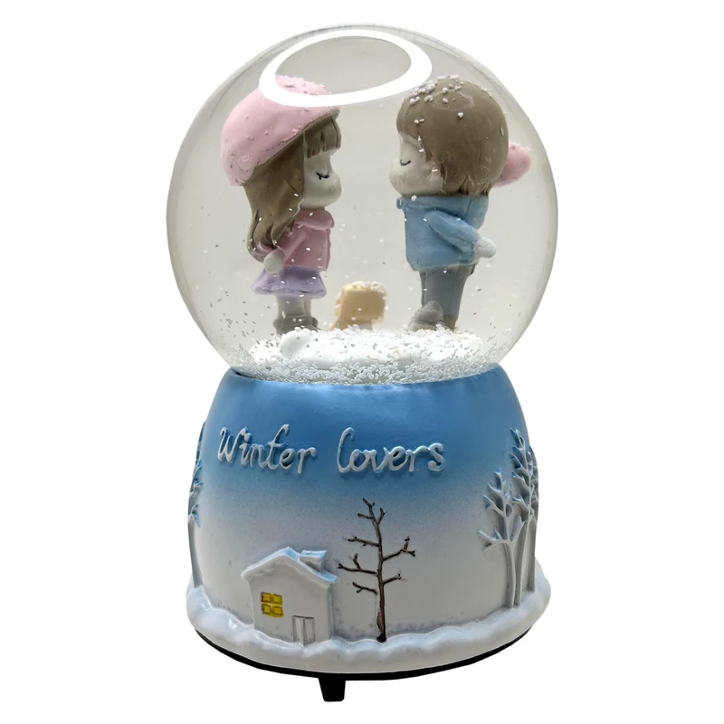 گوی موزیکال مدل Winter Lovers کد KB84873-1