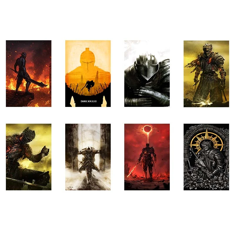 پوستر کارنيکا طرح دارک سولز Dark Souls کد 24999 مجموعه 8 عددی