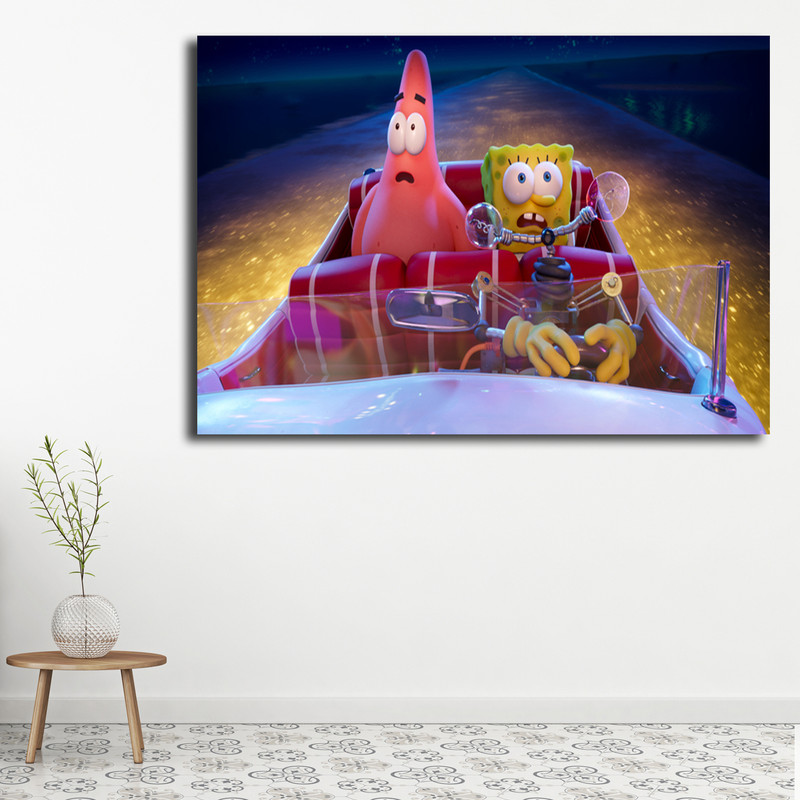 استیکر و تابلو کودک و نوزاد مدل باب اسفنجی کد 1