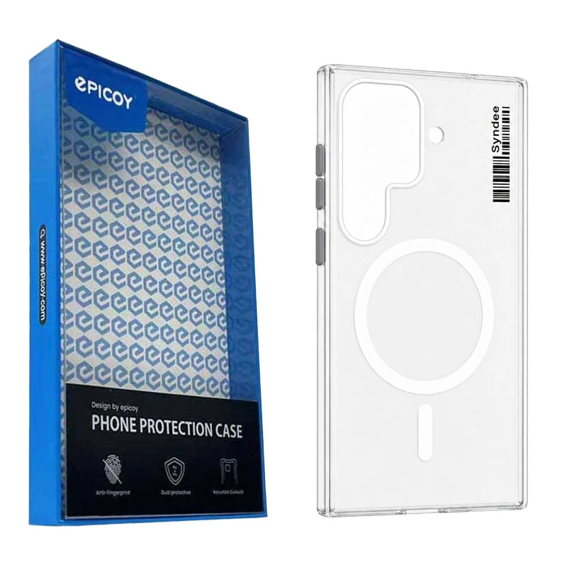 کاور اپیکوی مدل Syndee Transparent Magsafe مناسب برای گوشی موبایل سامسونگ Galaxy S25 Ultra