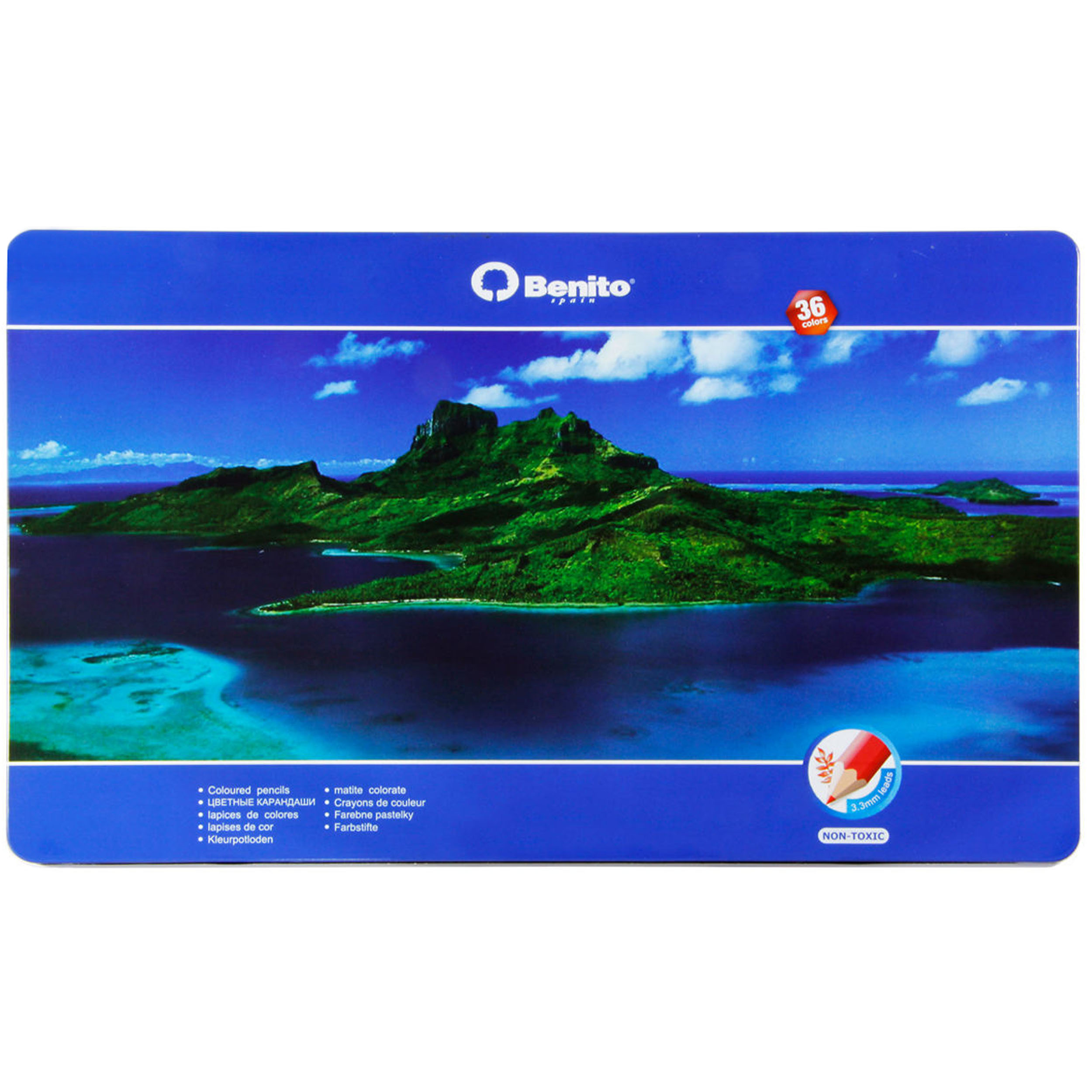 مداد رنگی 36 رنگ بنیتو مدل Island