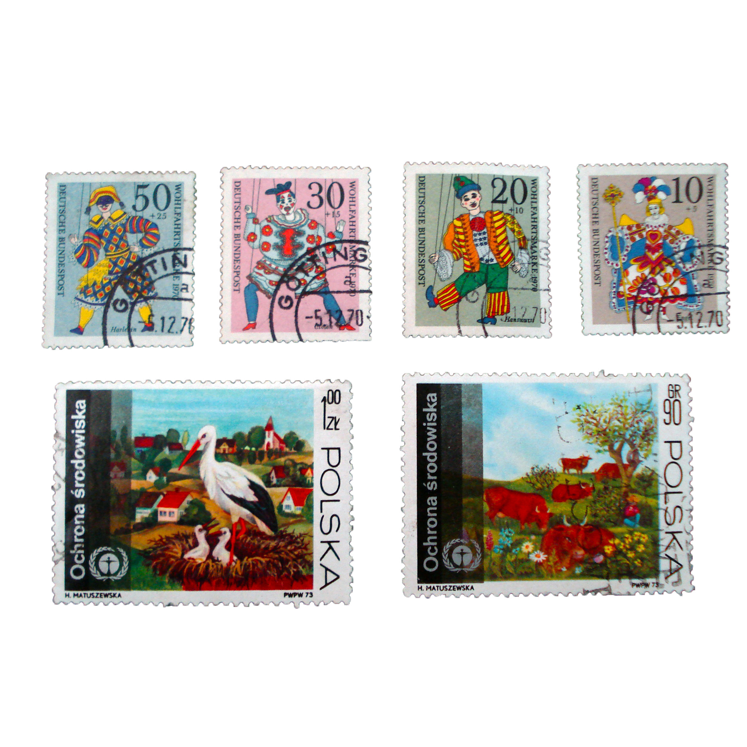 تمبر یادگاری مدل ملل کد h-304 مجموعه 6 عددی