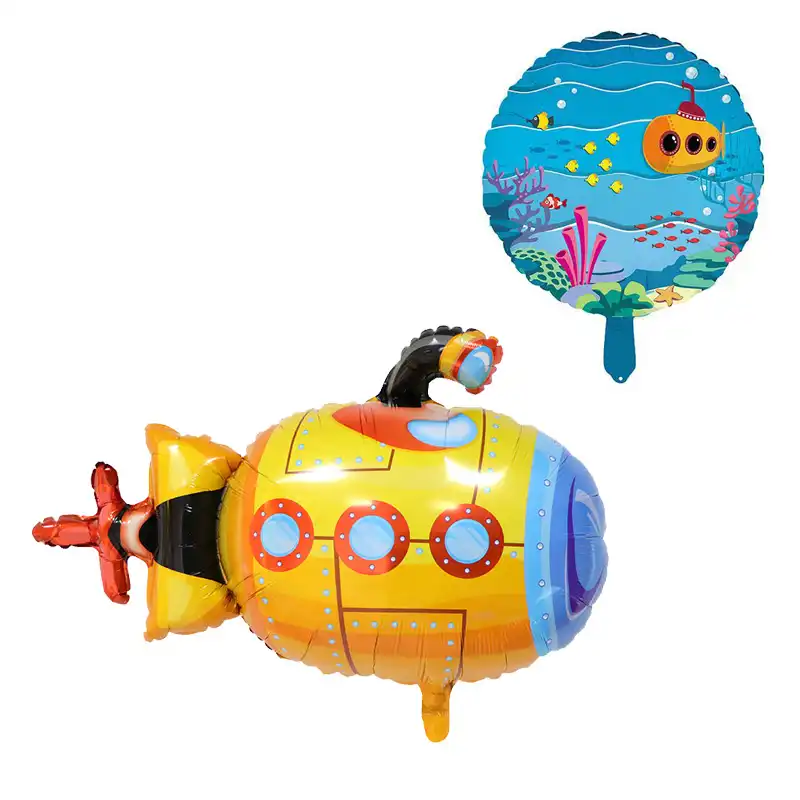 بادکنک فویلی لاکی بالونز مدل زیر دریایی کد 1180 مجموعه 2 عددی