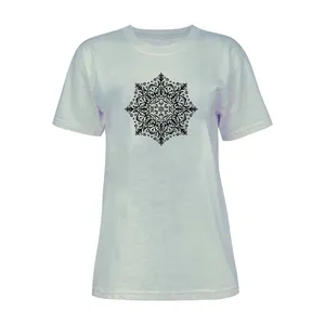 تی شرت آستین کوتاه زنانه مدل سنتی کد L130 رنگ طوسی