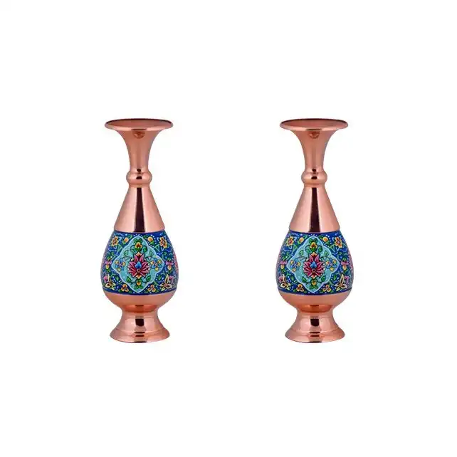 گلدان مسی مدل پرداز کد P012 بسته 2 عددی