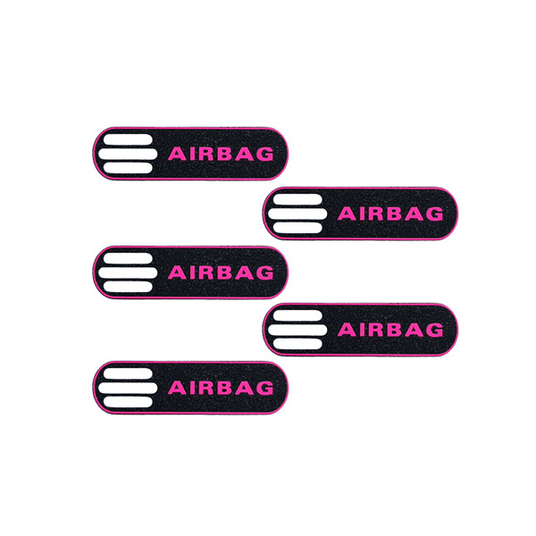 برچسب خودرو طرح ایربگ کد 10805F مناسب برای پژو 206 بسته 5 عددی