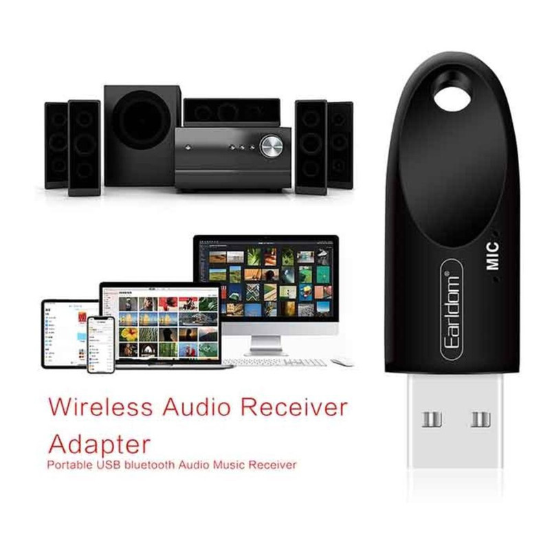 دانگل بلوتوث USB ارلدام مدل Sound Sender دانگل بلوتوث USB ارلدام مدل Sound Sender