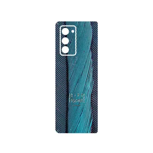 MAHOOT Turquoise feathers Cover Sticker for Samsung Galaxy Z FOLD 2