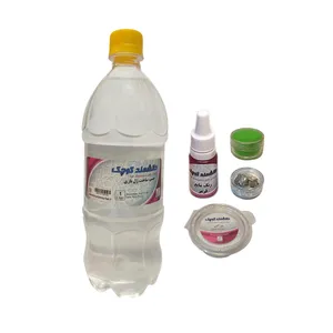 چسب ساخت ژل بازی دانشمند کوچک مدل C1000 به همراه بوراکس و رنگ کد RG-1 بسته 5 عددی