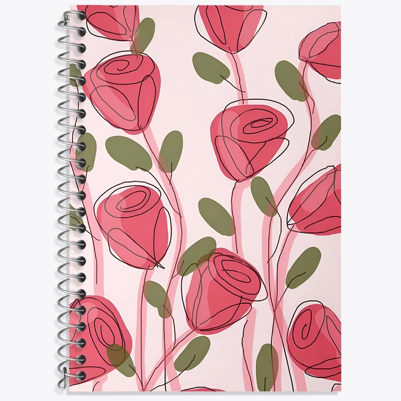 دفتر لغت 50 برگ خندالو طرح گل گلی کد N4853