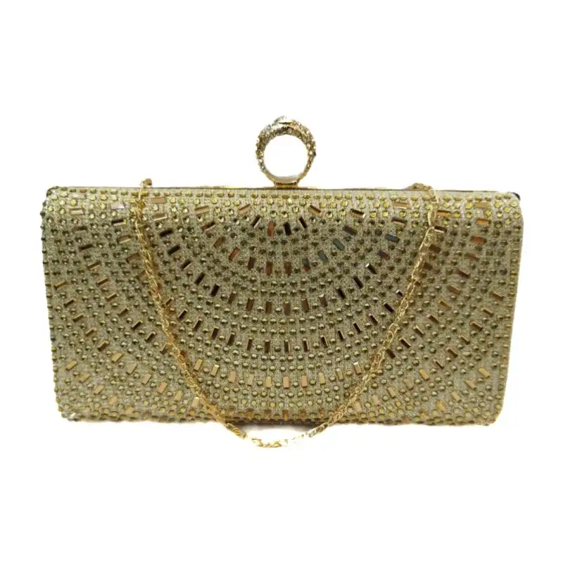 کیف مجلسی زنانه مدل نگین هلالی انگشتری