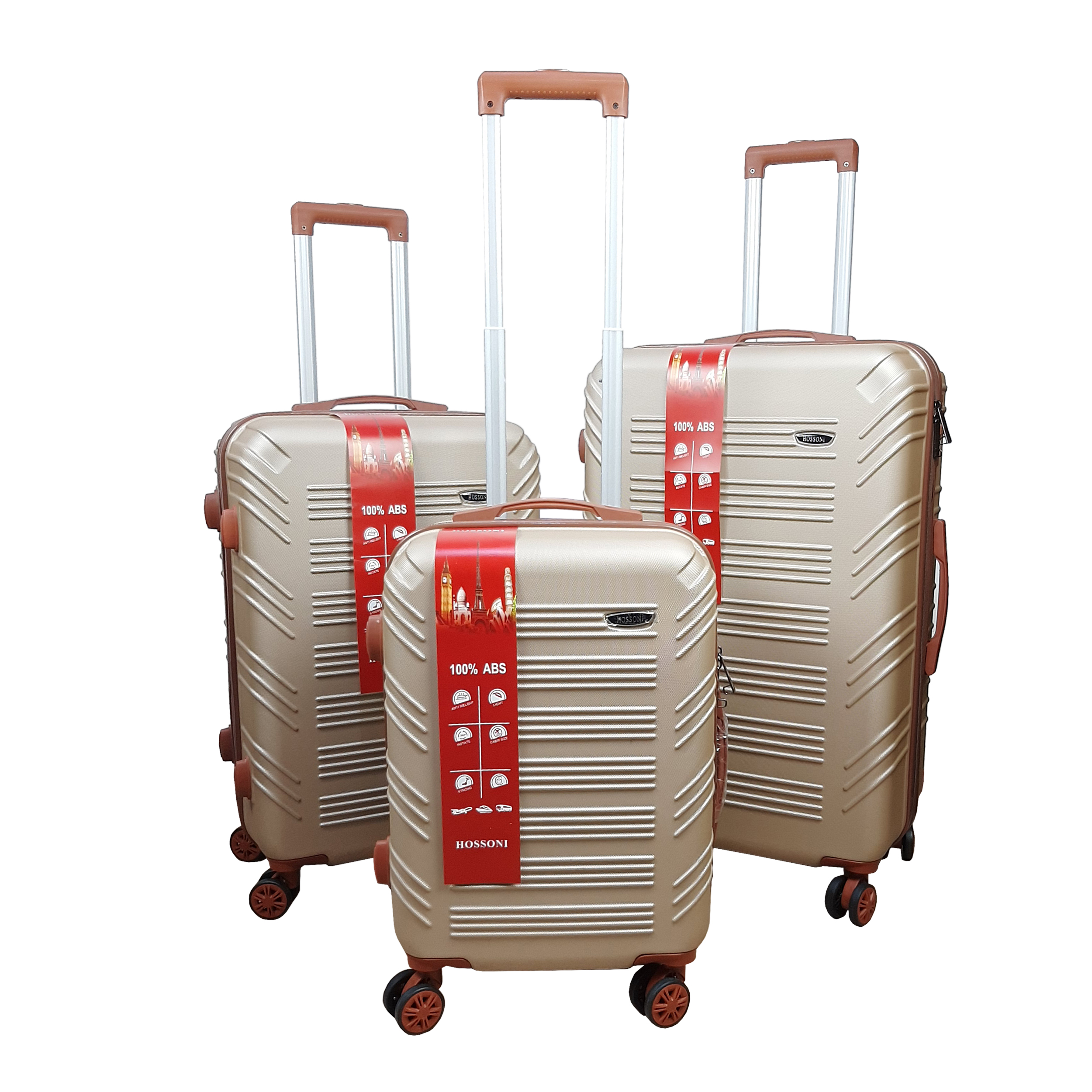 نکته خرید - قیمت روز مجموعه سه عددی چمدان هاسونی مدل K6060 خرید