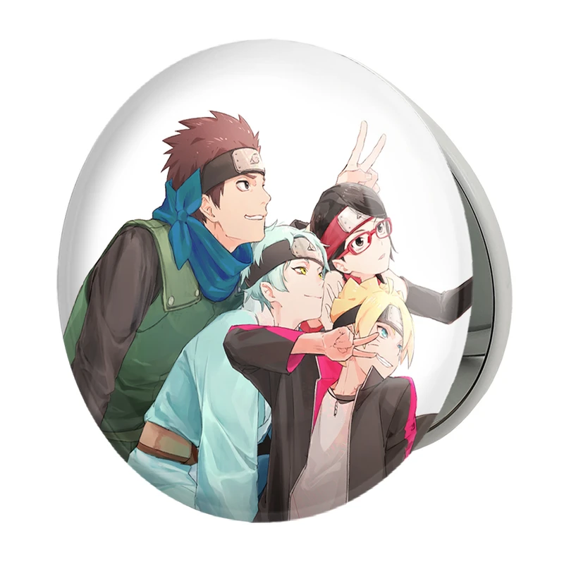 آینه جیبی خندالو طرح بوروتو و دوستان انیمه بوروتو Boruto مدل تاشو کد 13156 