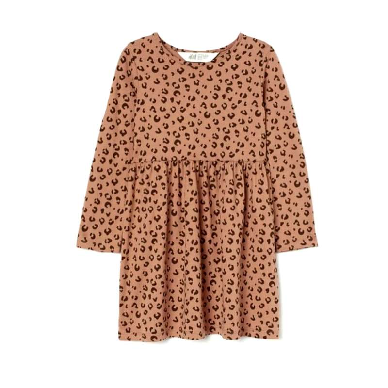 پیراهن دخترانه اچ اند ام مدل پلنگی