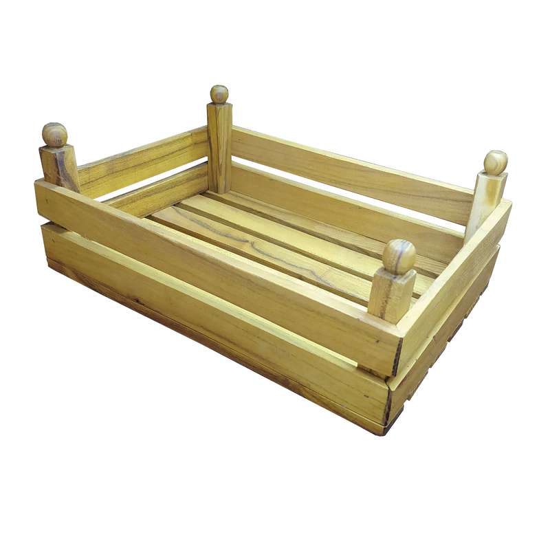 سبد میوه چوبی طرح جعبه مدل ZS کد 1