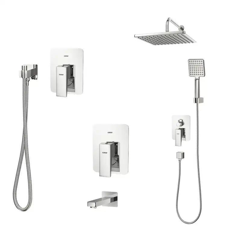 ست شیرآلات کسری مدل دامون توکار مجموعه 6 عددی